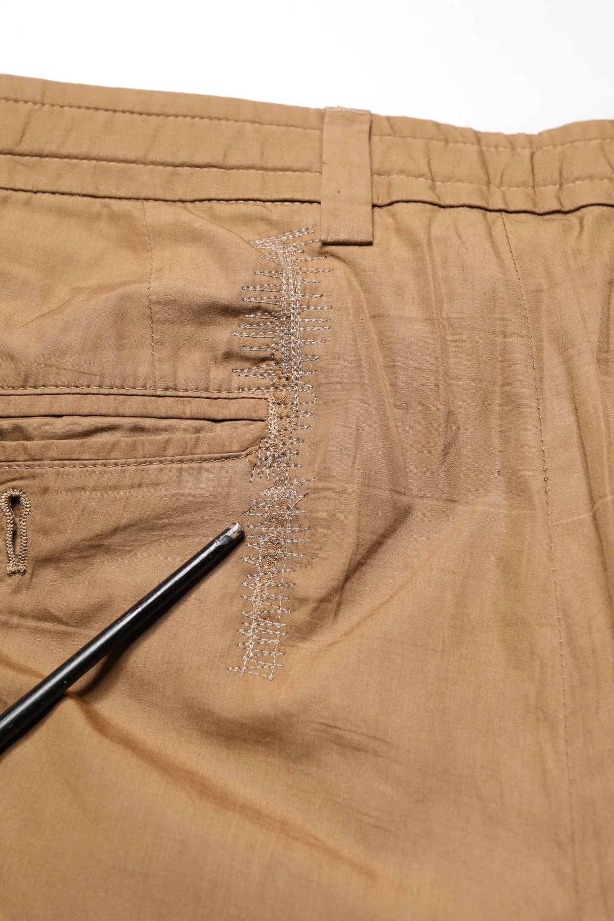 Pantalon chino droit en coton marron Dolce &amp; Gabbana pour homme