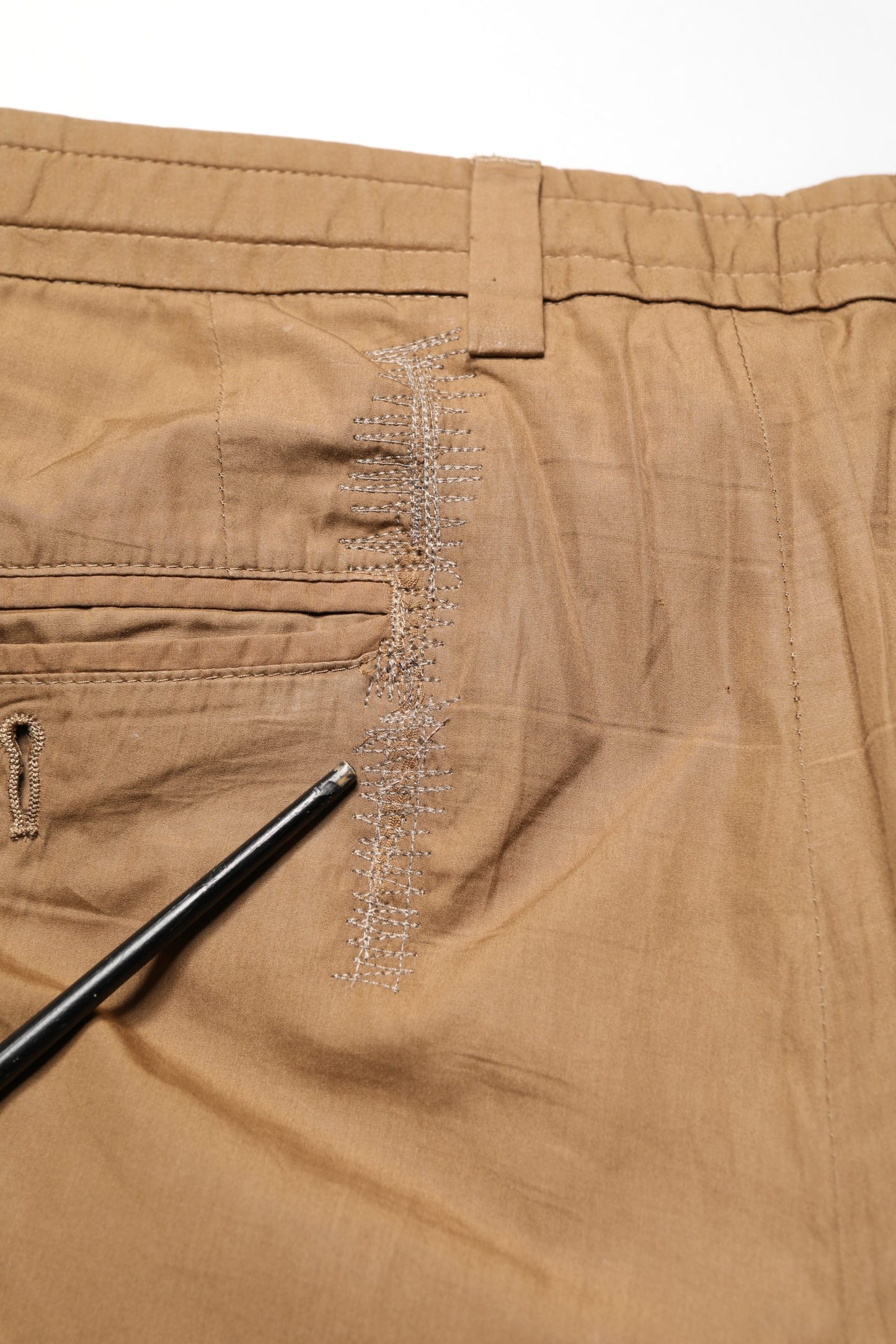 Pantalon chino droit en coton marron Dolce &amp; Gabbana pour homme