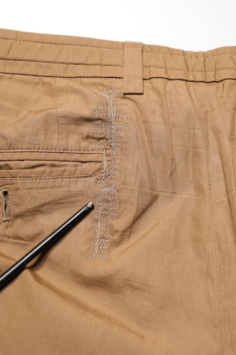 Pantalon chino droit en coton marron Dolce &amp; Gabbana pour homme