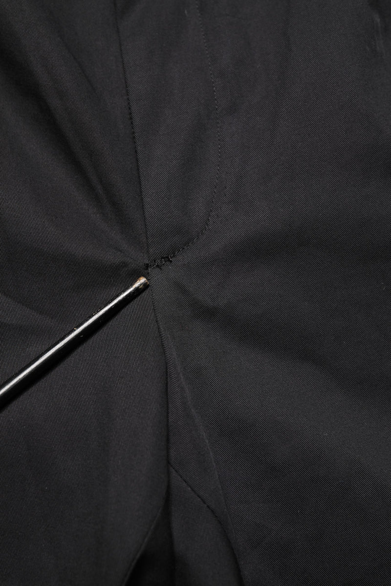 Dolce & Gabbana Black Cotton Skinny Dress Formal Trouser Pants