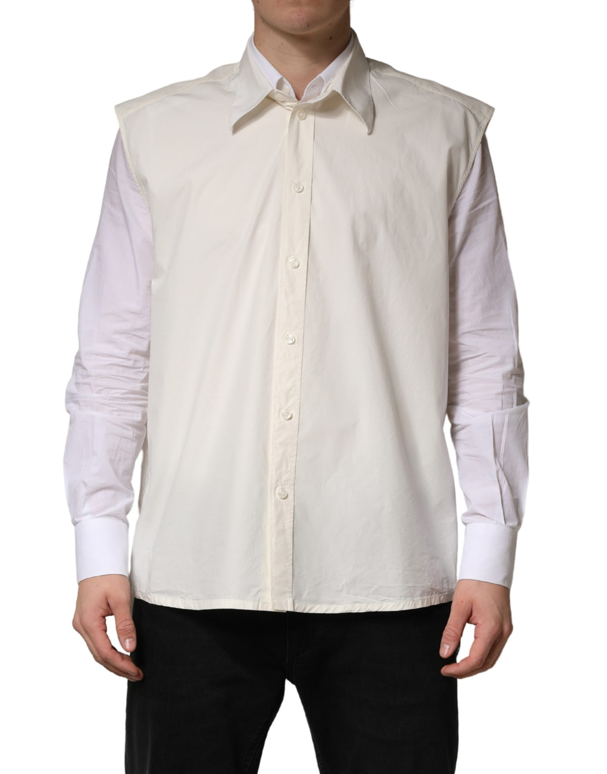 Chemise habillée pour homme en coton blanc MARTINI de Dolce &amp; Gabbana