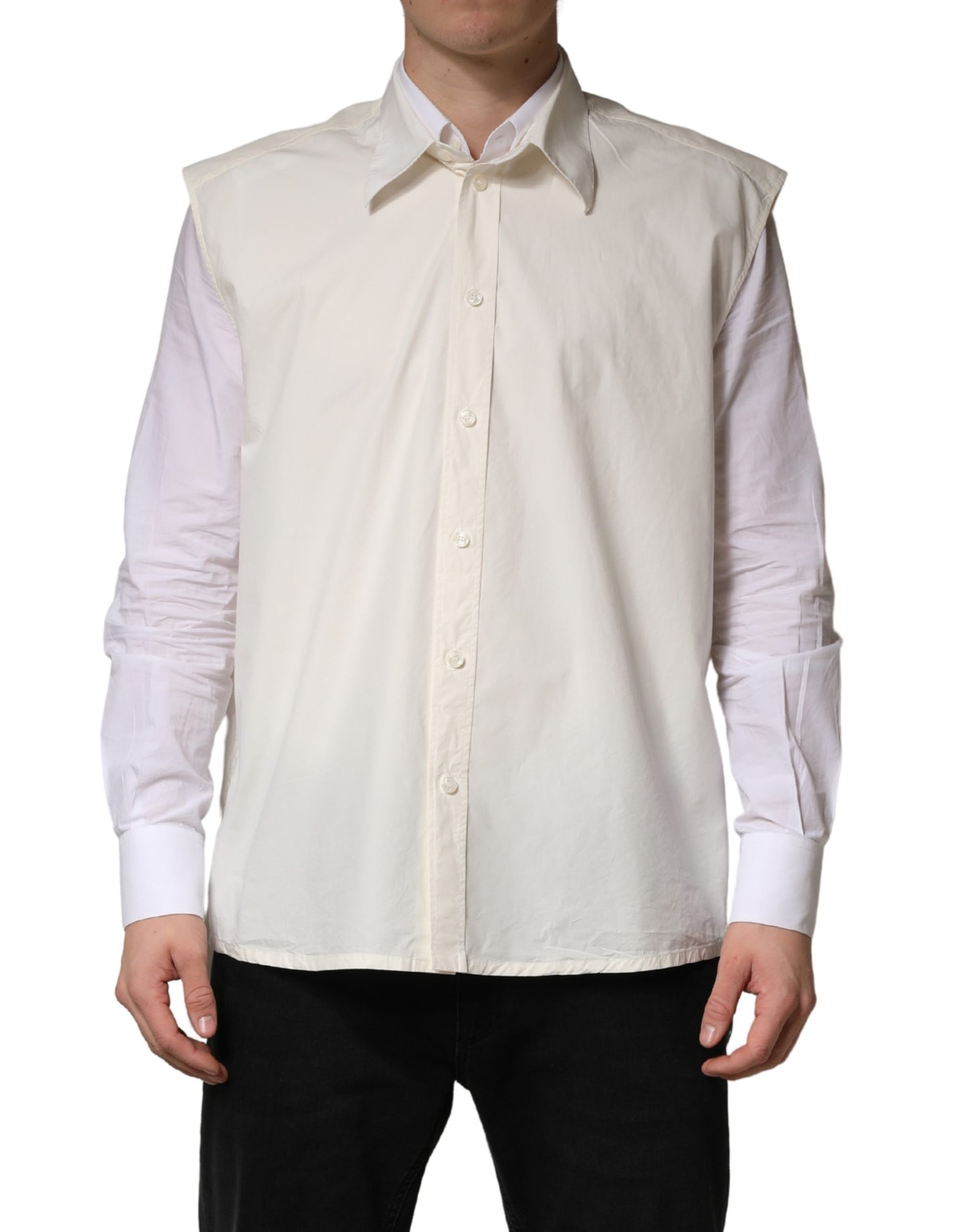 Chemise habillée pour homme en coton blanc MARTINI de Dolce &amp; Gabbana
