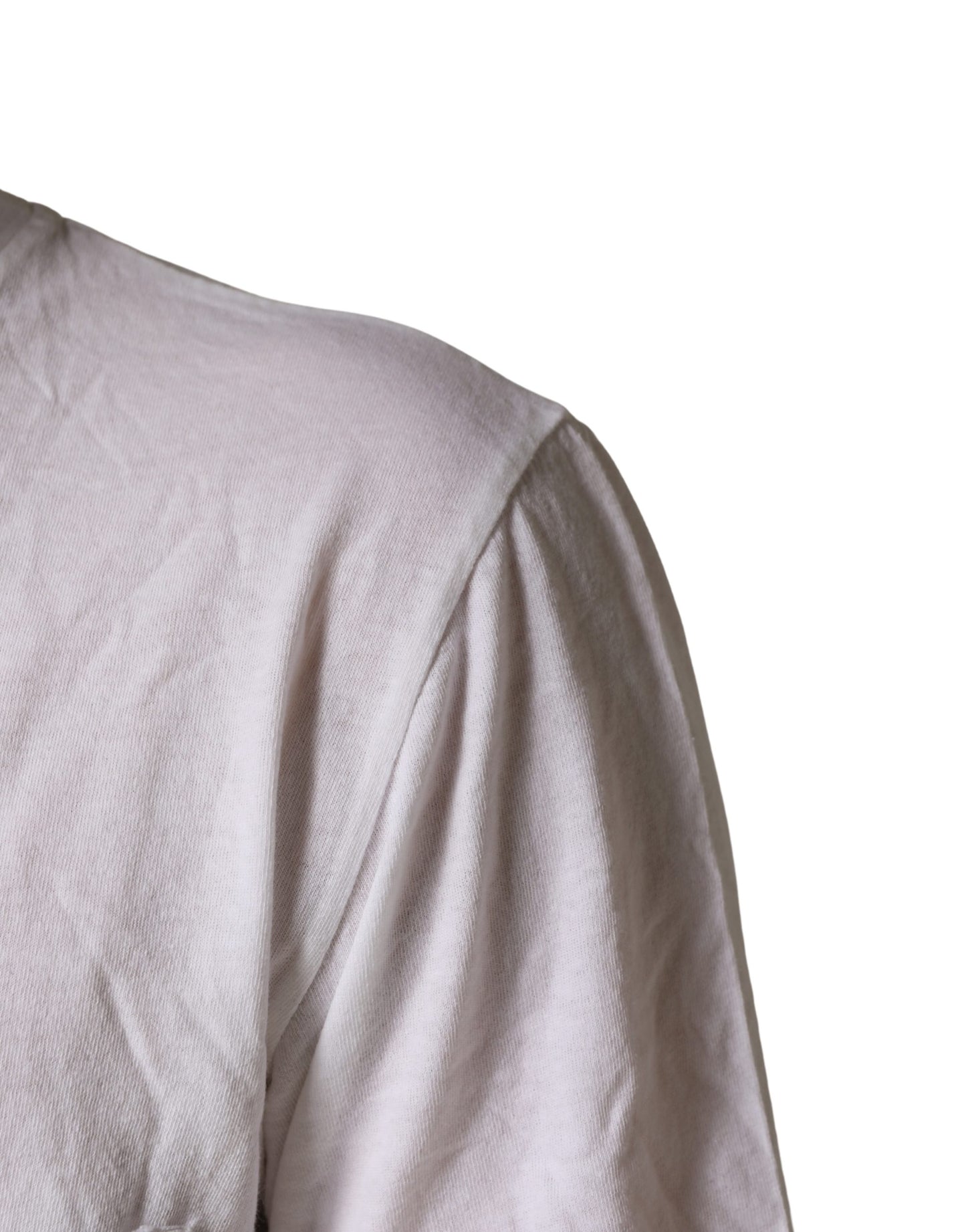 T-shirt homme Bottega Veneta blanc uni 100 % coton à col rond