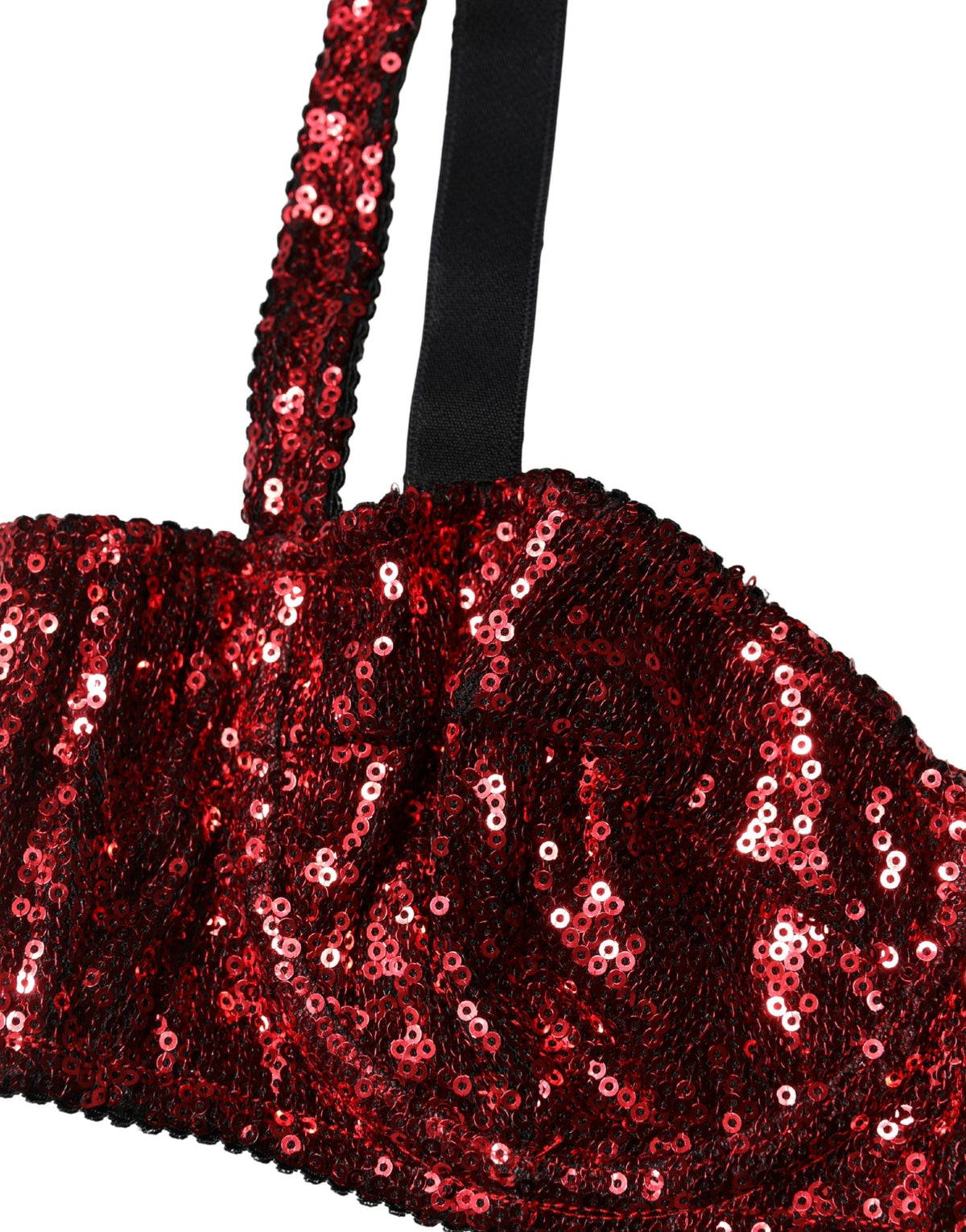 Dolce & Gabbana Red Sequined Balconette Bra for Women