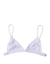 Dolce & Gabbana White Nylon Triangle Bikini Top