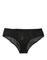 Dolce & Gabbana Black Nylon Stretch Mid Waist Briefs for Women