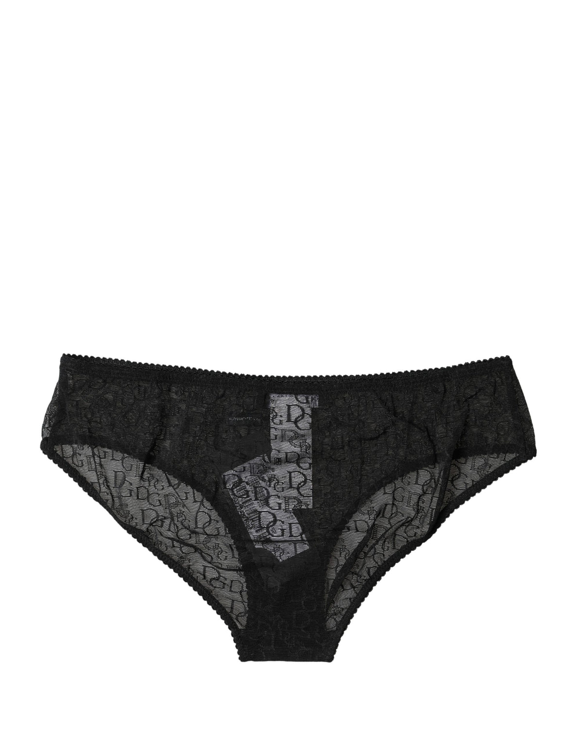 Dolce & Gabbana Black Nylon Stretch Mid Waist Briefs for Women