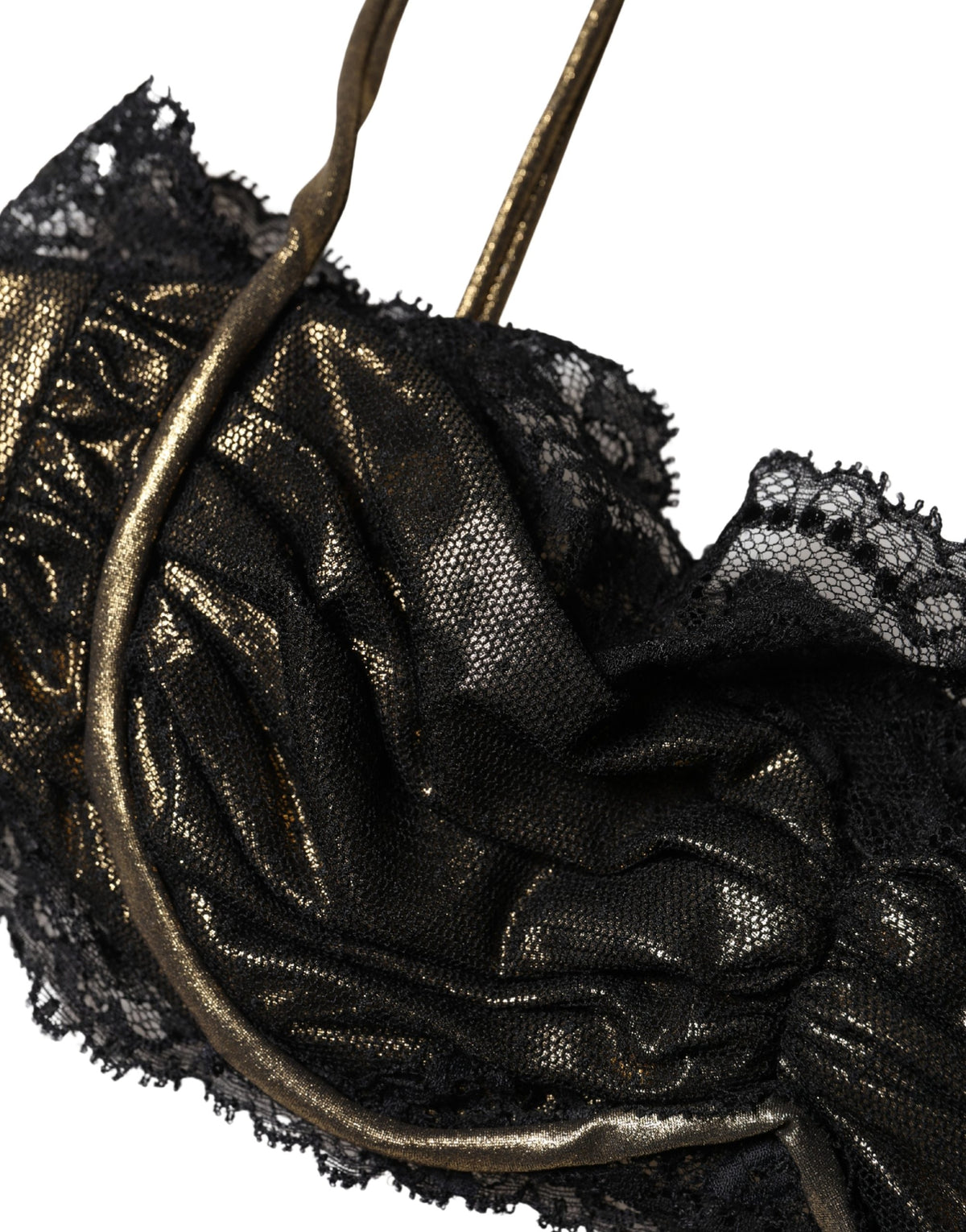 Dolce & Gabbana Black Silk Underwired Balconnet Bra