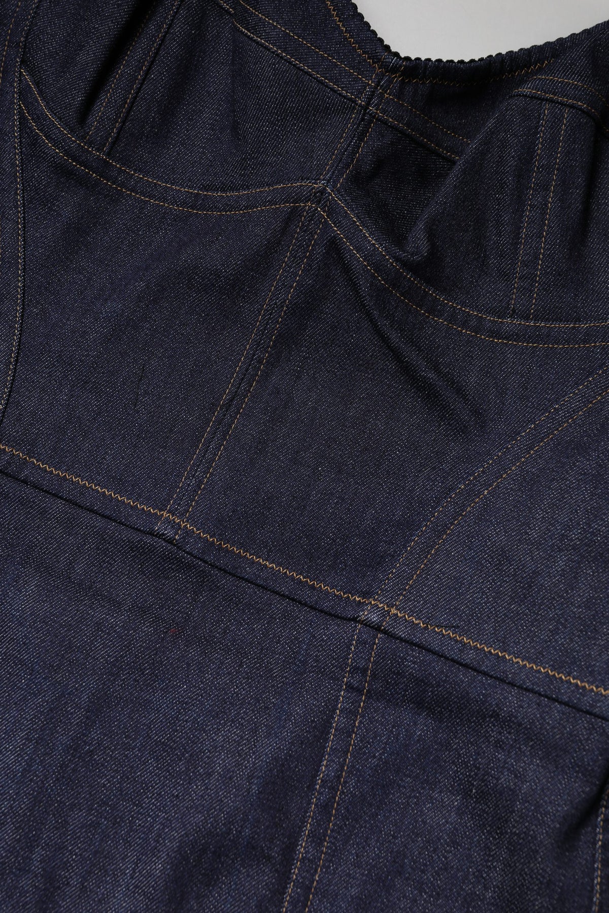 Dolce & Gabbana Dark Blue Cotton Denim Sheath Midi Dress