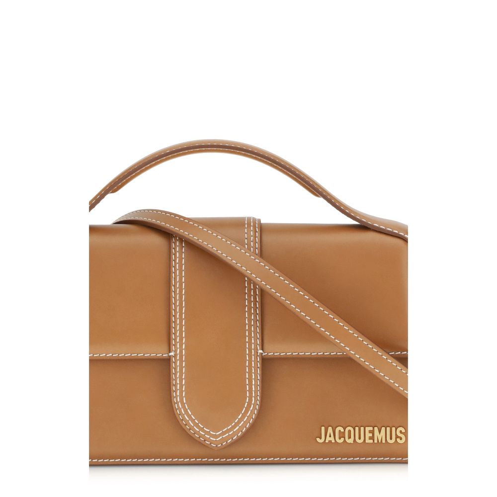 Jacquemus Brown Calf Leather Bos Taurus Handbag - Elegant & Versatile