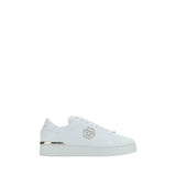 Philipp Plein White Leather Low Top Sneakers for Men