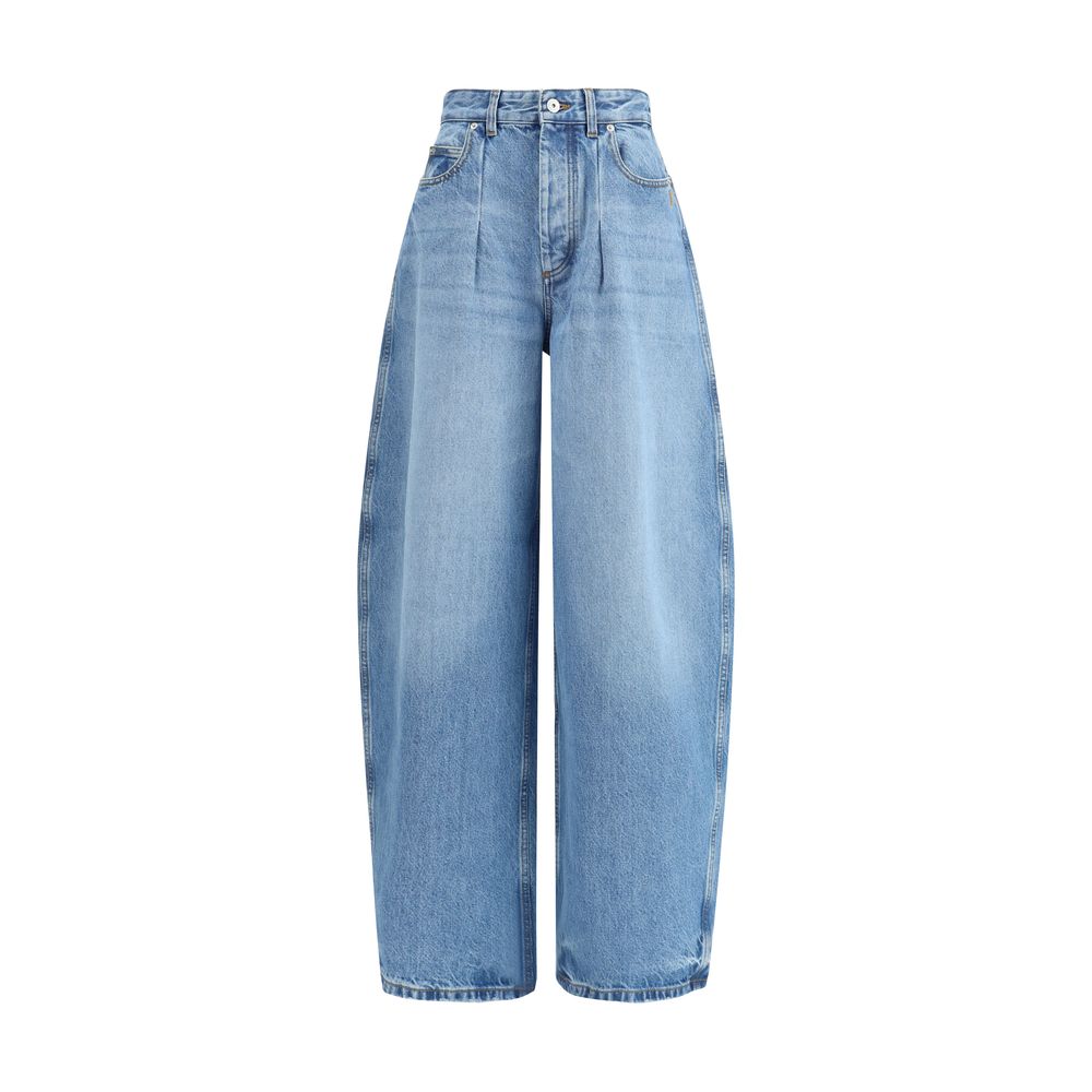 Jacquemus Blue Cotton Relaxed Fit Jeans