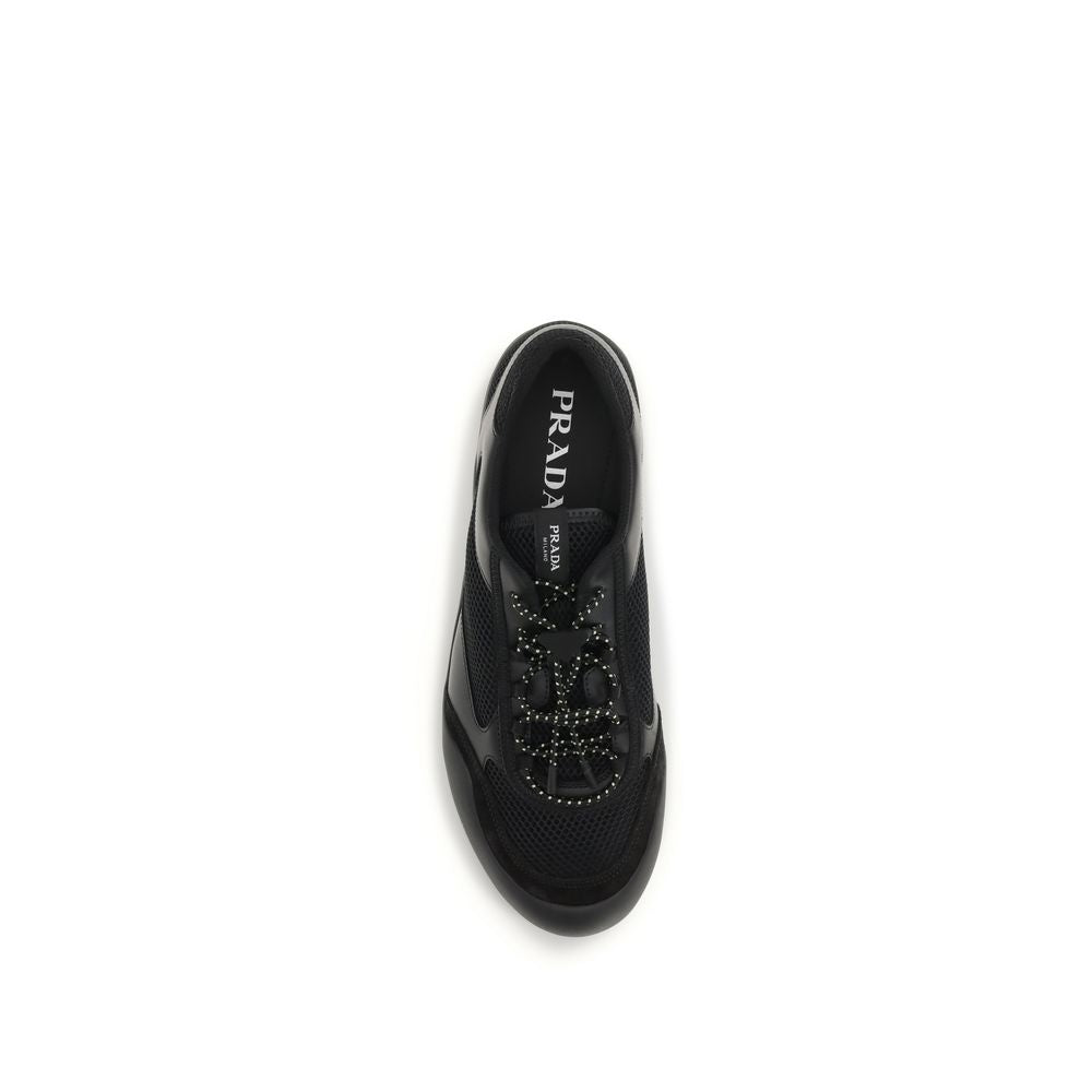 Prada Speedrock Black Polyester Athletic Sneakers for Men