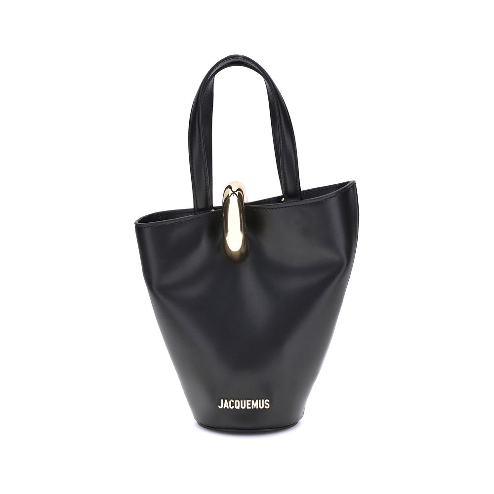 Sac bandoulière Jacquemus Bos Taurus en cuir de veau noir