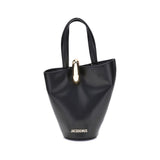 Sac bandoulière Jacquemus Bos Taurus en cuir de veau noir