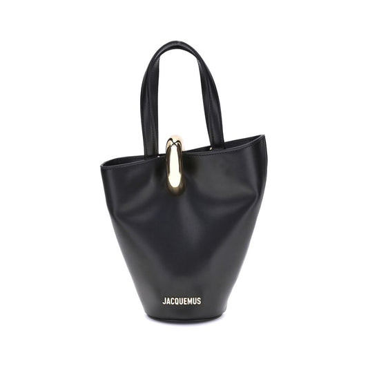 Jacquemus Black Calf Leather Bos Taurus Shoulder Bag