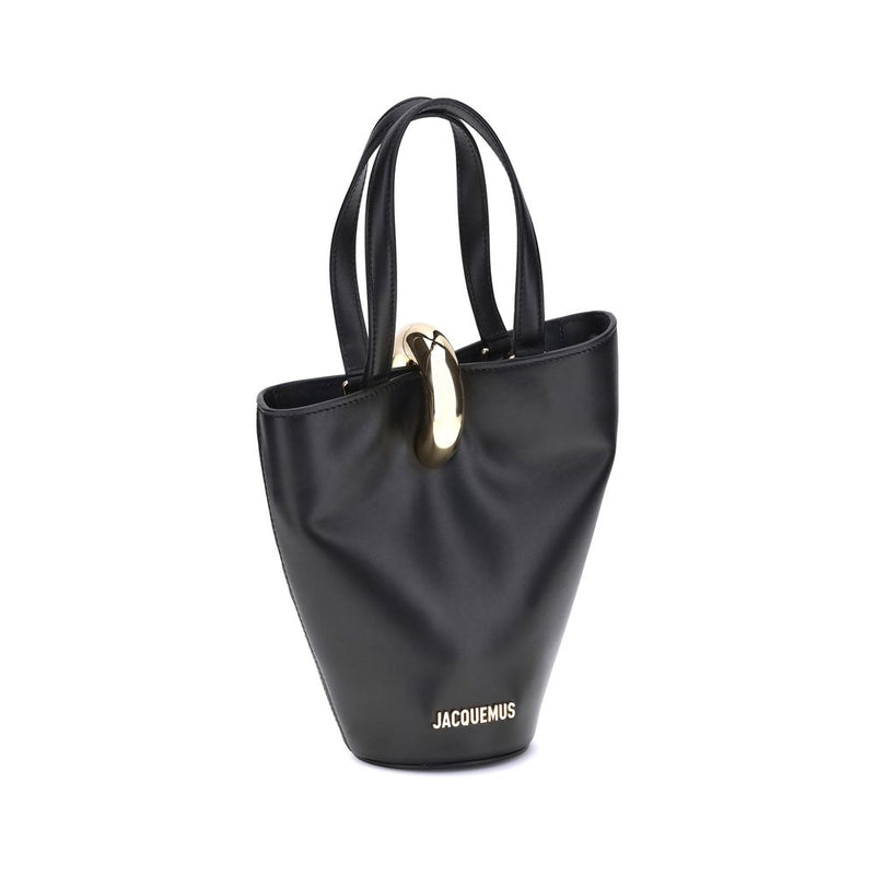 Sac bandoulière Jacquemus Bos Taurus en cuir de veau noir