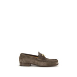 Valentino Garavani Brown Calf Leather VLogo Signature Loafers