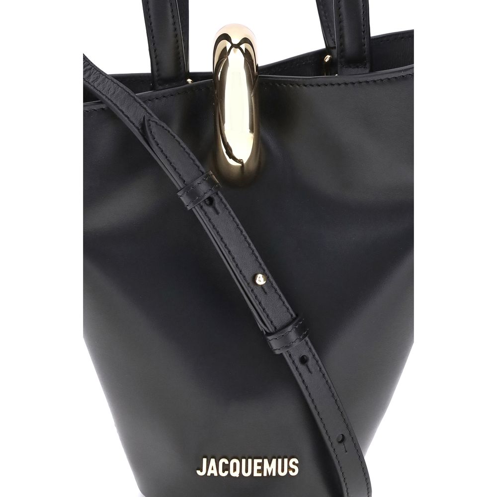 Sac bandoulière Jacquemus Bos Taurus en cuir de veau noir