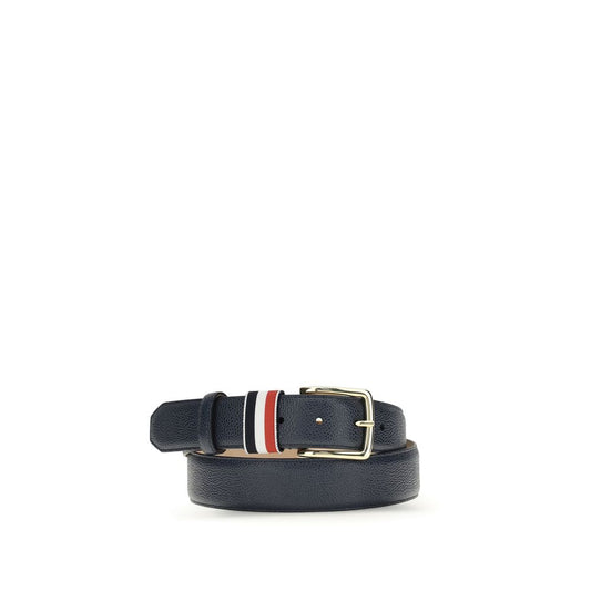 Thom Browne Blue Calf Leather Bos Taurus Regular Belt