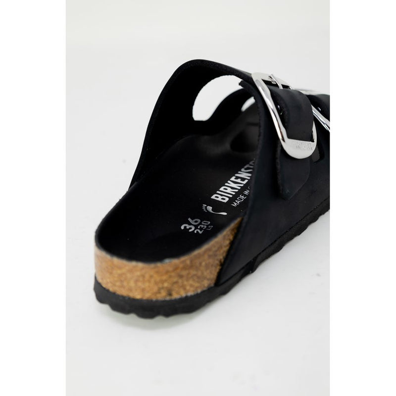 Birkenstock Arizona Big Buckle Black Synthetic Slippers for Women