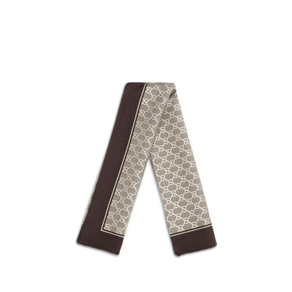 Gucci Beige Silk Scarf
