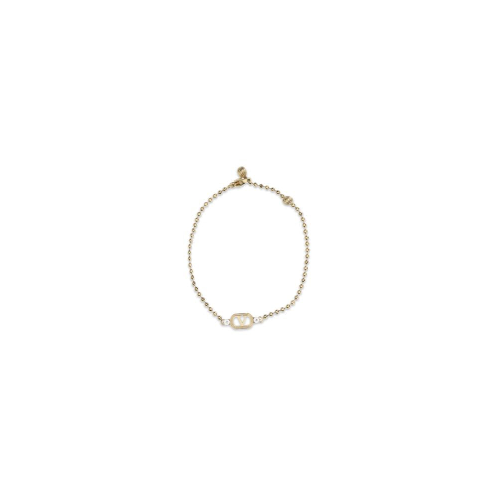 Bracelet Ovalette en Métal Doré avec Cristaux Swarovski de Valentino Garavani
