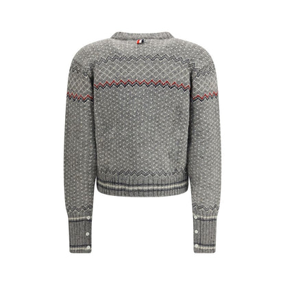 Thom Browne Gray Wool Cardigan