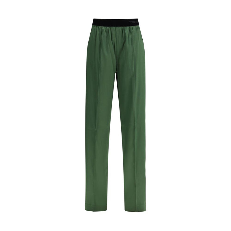 Tom Ford Bicolor Silk Casual Pants for Women - Luxurious Comfort