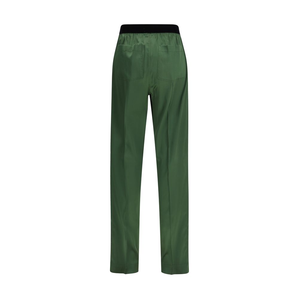 Tom Ford Bicolor Silk Casual Pants for Women - Luxurious Comfort