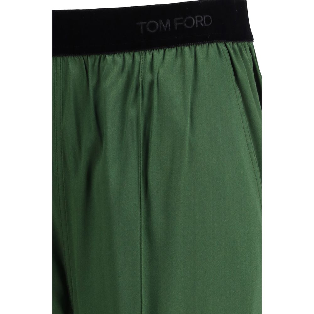 Tom Ford Bicolor Silk Casual Pants for Women - Luxurious Comfort