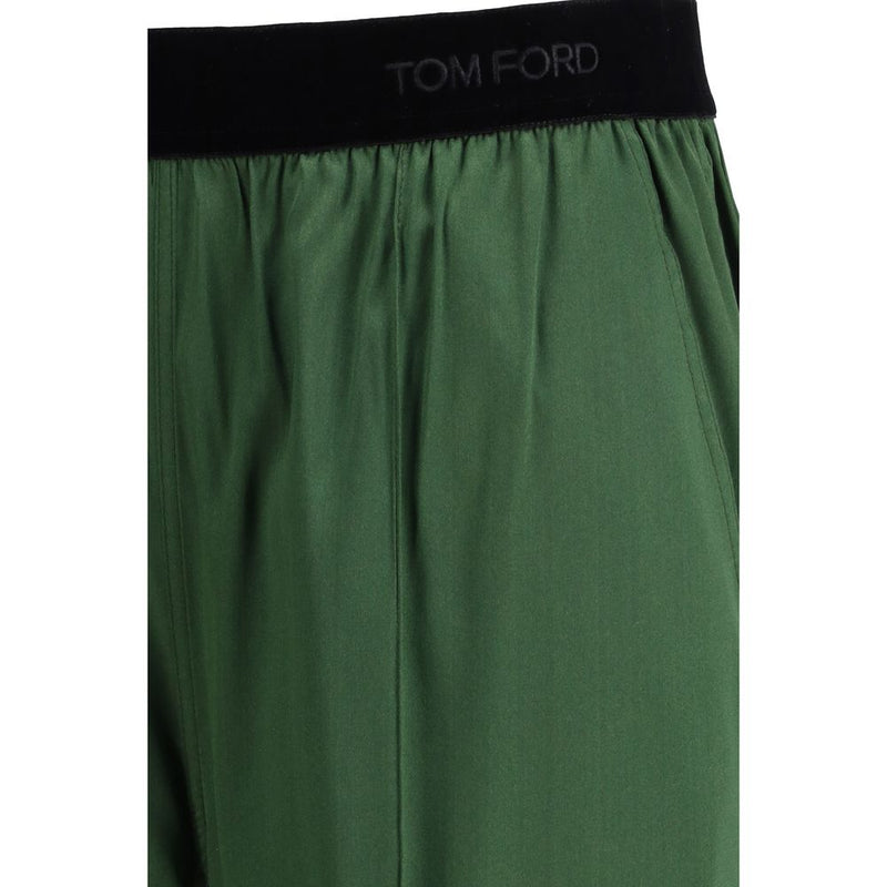 Tom Ford Bicolor Silk Casual Pants for Women - Luxurious Comfort