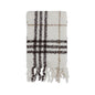 Burberry White Alpaca Vicugna Pacos Scarf