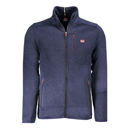 Noorwegen 1963 Blauw Polyester Heren Sweatshirt