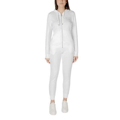 EA7 Emporio Armani Cream Polyester Tracksuit