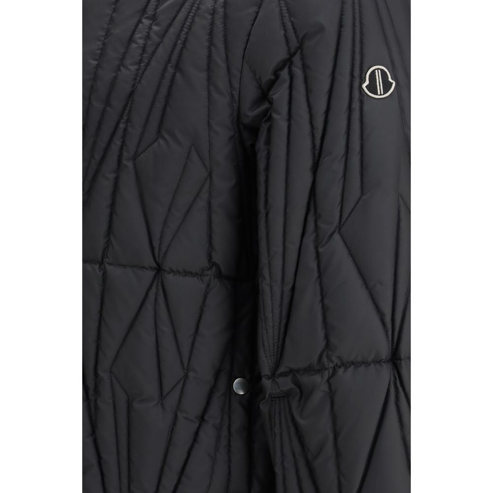 Moncler x Rick Owens Black Geocamo Flight Down Jacket