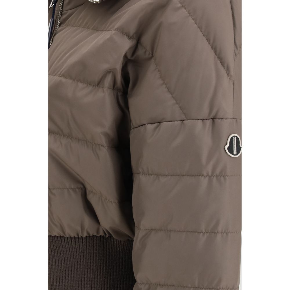 Moncler x Rick Owens Brown Quilted Down Jacket for Women