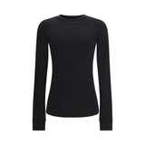 Moncler x Rick Owens Black Cotton Girder Long Sleeve T-Shirt
