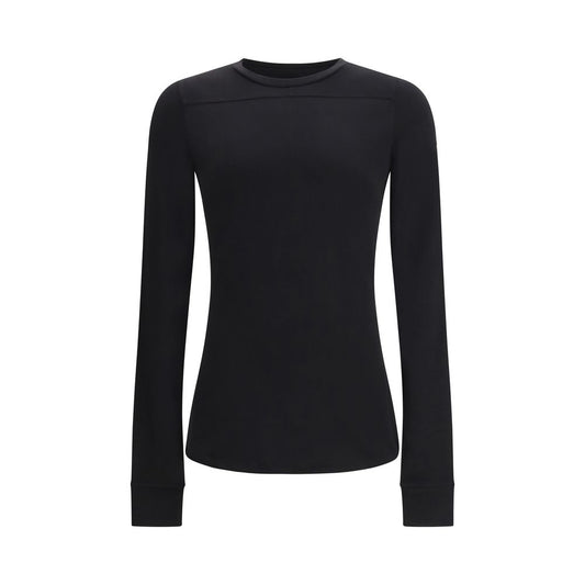 Moncler x Rick Owens Black Cotton Girder Long Sleeve T-Shirt