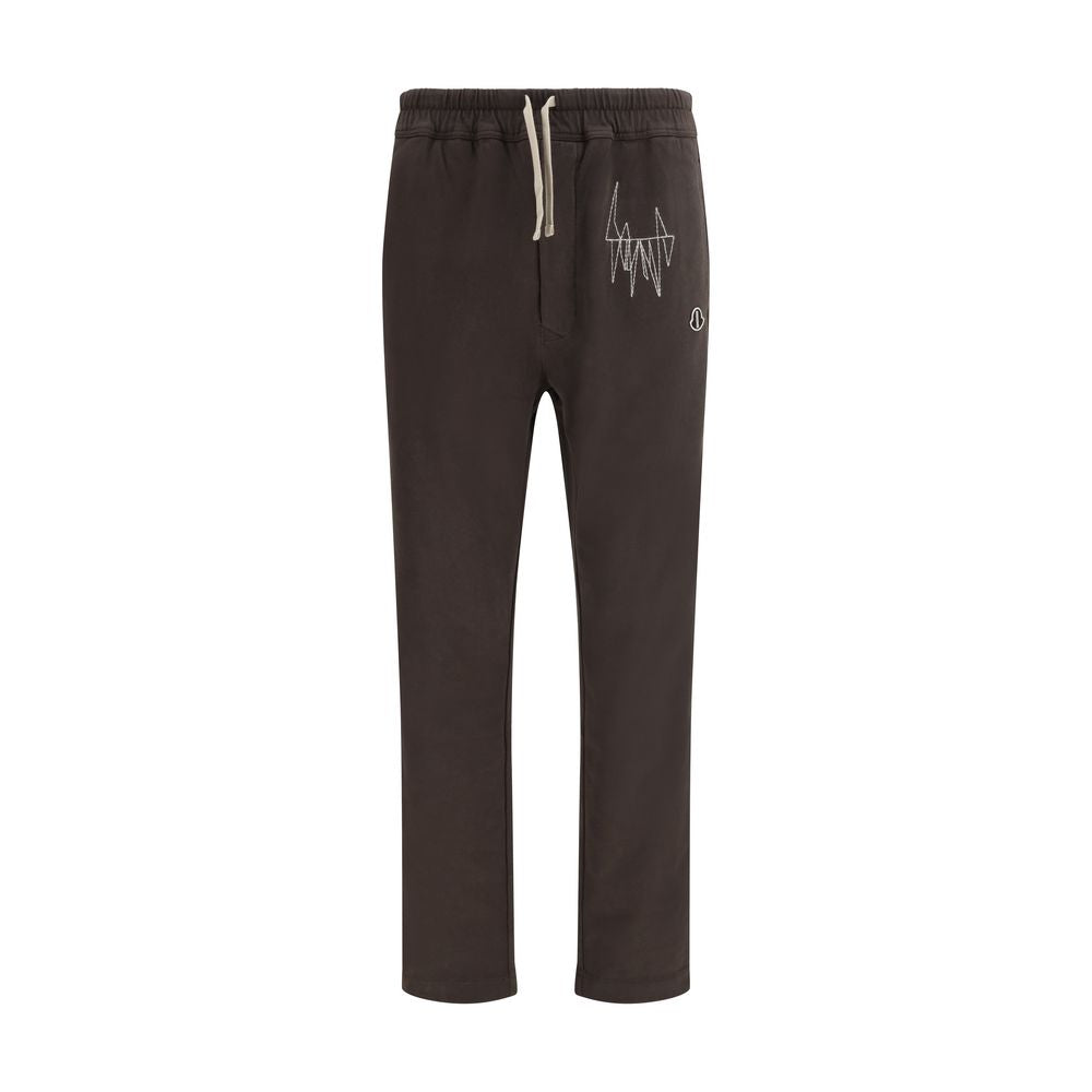 Moncler x Rick Owens Brown Cotton Athletic Pants for Men