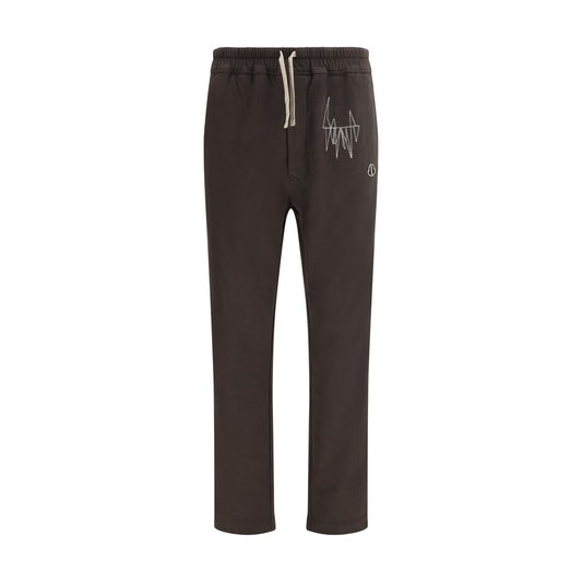 Moncler x Rick Owens Brown Cotton Athletic Pants for Men