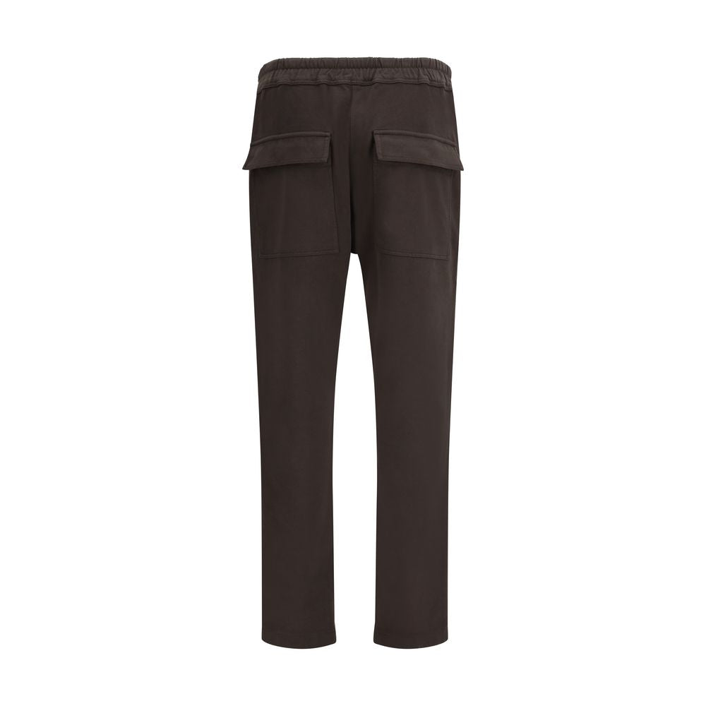 Moncler x Rick Owens Brown Cotton Athletic Pants for Men