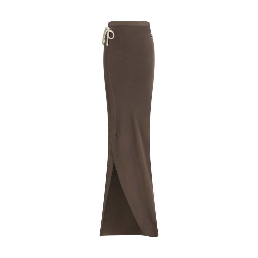 Moncler x Rick Owens Brown Cotton Long Skirt - Stylish & Versatile