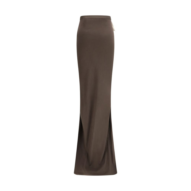 Moncler x Rick Owens Brown Cotton Long Skirt - Stylish & Versatile