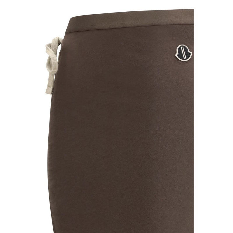 Moncler x Rick Owens Brown Cotton Long Skirt - Stylish & Versatile