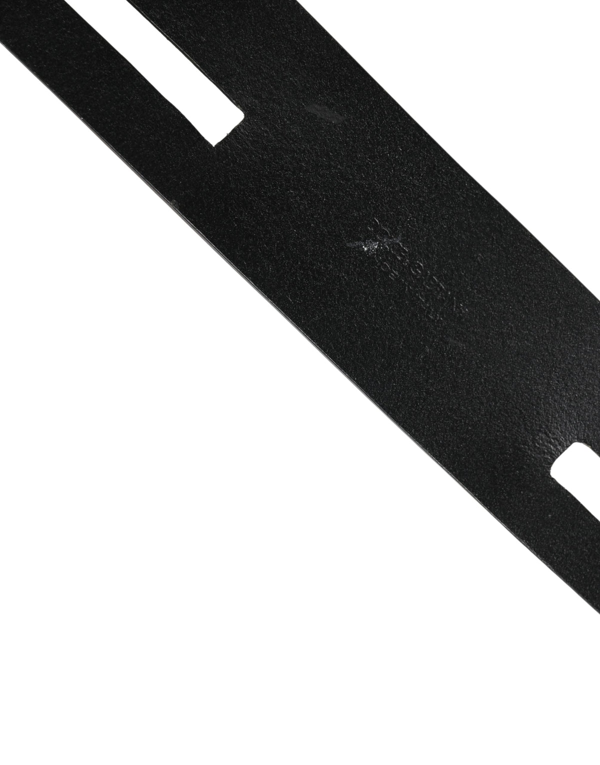 Ceinture Dolce &amp; Gabbana en cuir noir à double sangle et boucle argentée