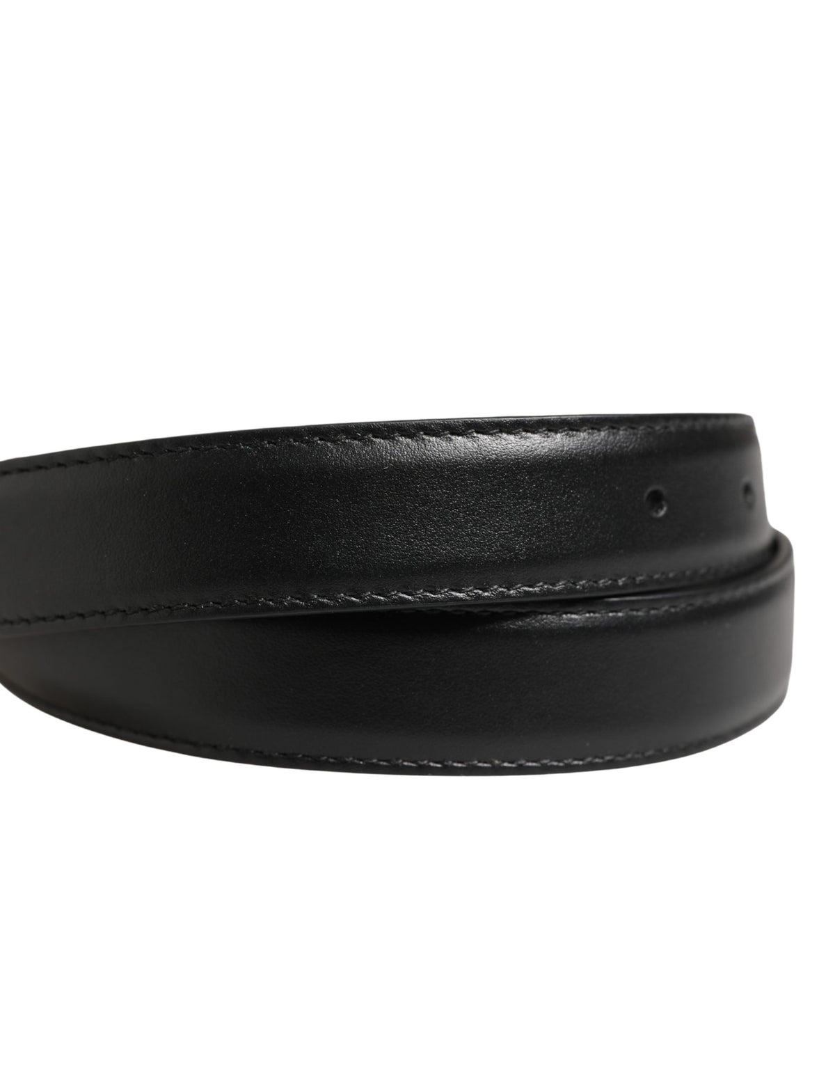 Ceinture Dolce &amp; Gabbana pour homme, en cuir noir classique avec boucle en métal