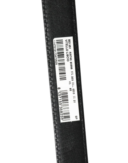 Ceinture Dolce &amp; Gabbana pour homme, en cuir noir classique avec boucle en métal