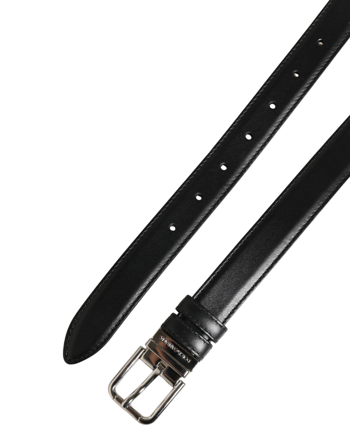Ceinture Dolce &amp; Gabbana pour homme, en cuir noir classique avec boucle en métal