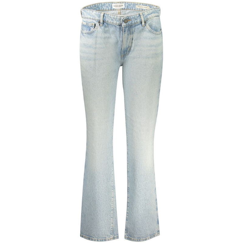Guess Jeans Azzurro Cotton Women Jeans - Flared Fit